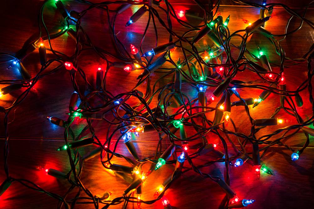 tangled christmas lights